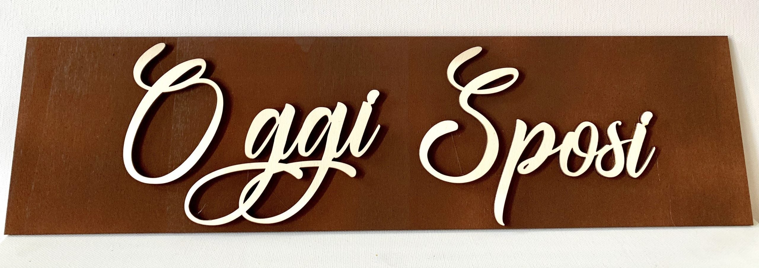 Cartello con scritta Matrimonio 1