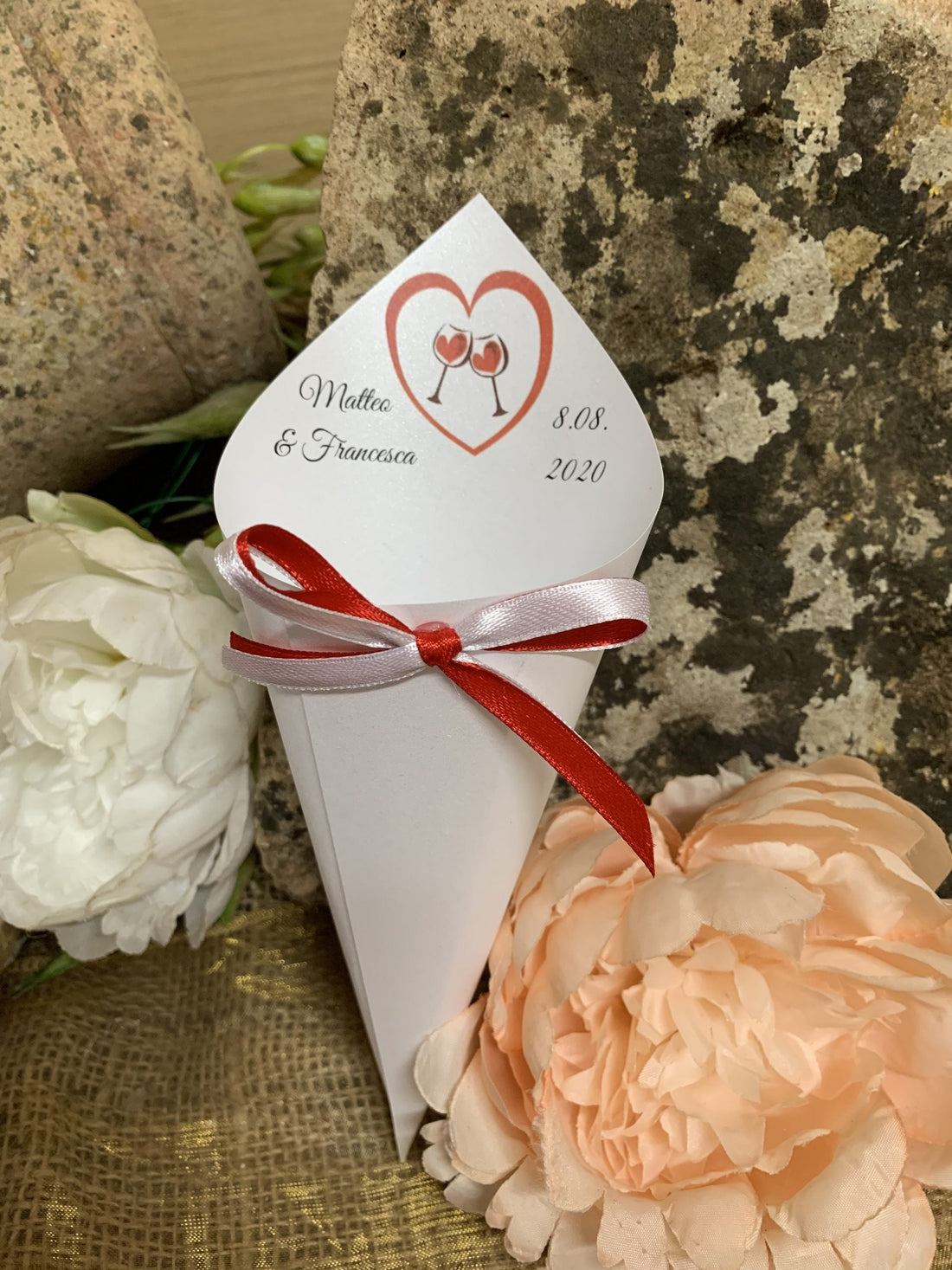 Cono Portariso personalizzato Calici Tema vino 1