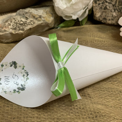 Cono Portariso personalizzato Farfalle Green 3