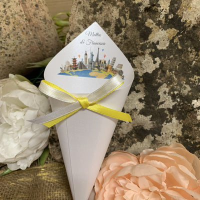 Cono Portariso personalizzato Mondo Tema Viaggio