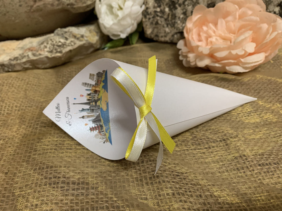 Cono Portariso personalizzato Mondo Tema Viaggio