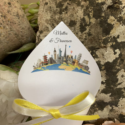 Cono Portariso personalizzato Mondo Tema Viaggio 3
