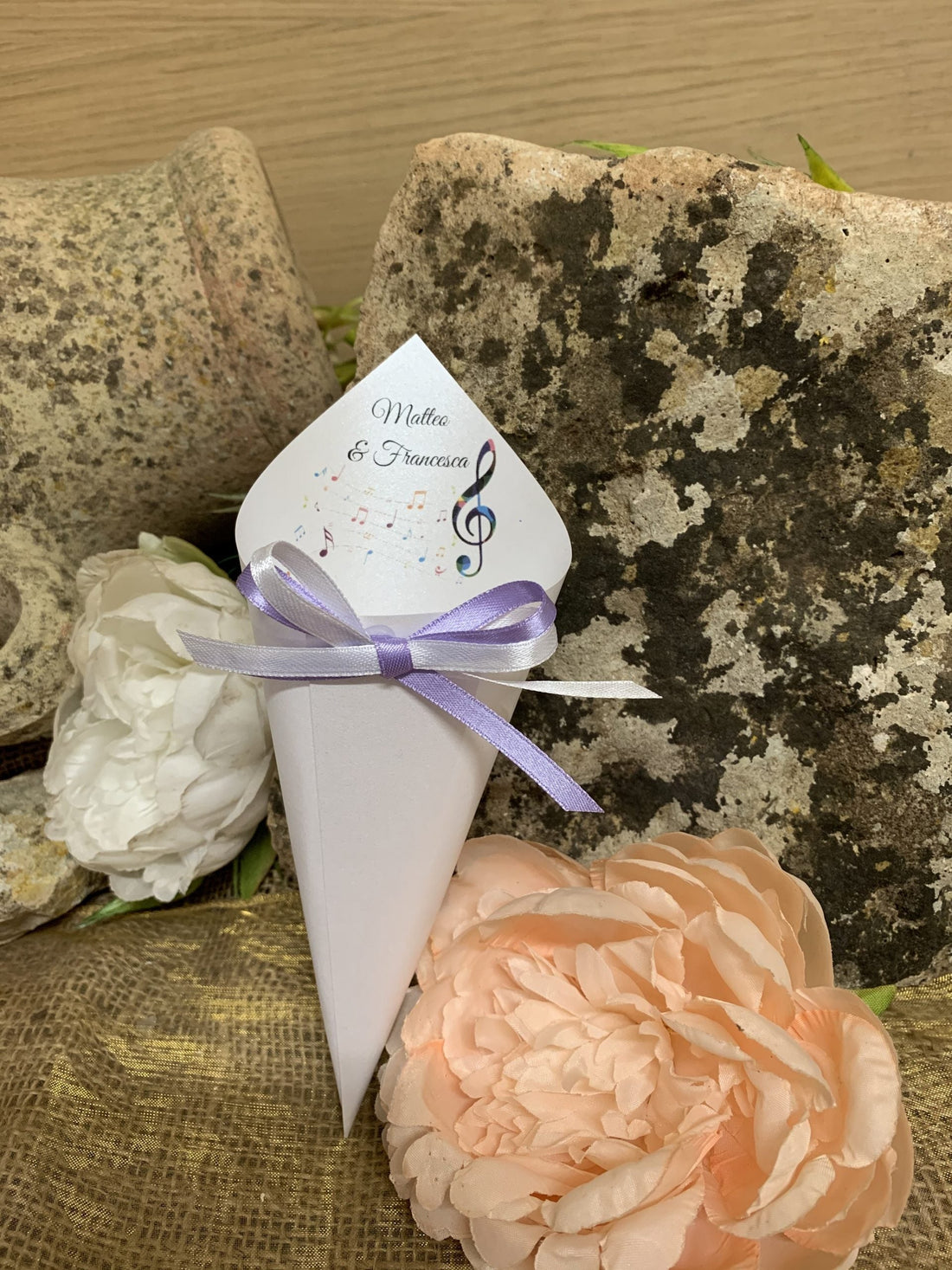 Cono Portariso personalizzato pentagramma Tema Musica