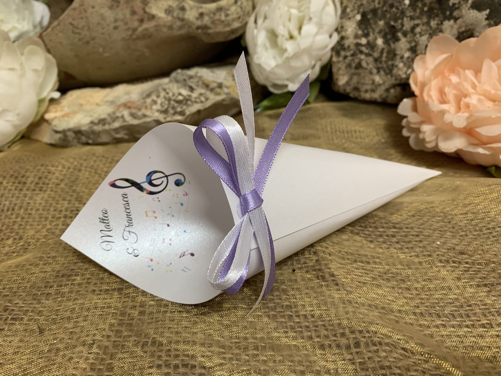 Cono Portariso personalizzato pentagramma Tema Musica 2