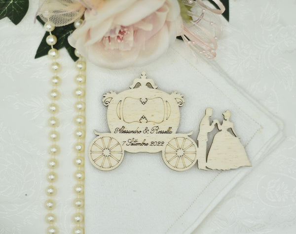 Segnaposto Carrozza con principessa Idea's Cottage