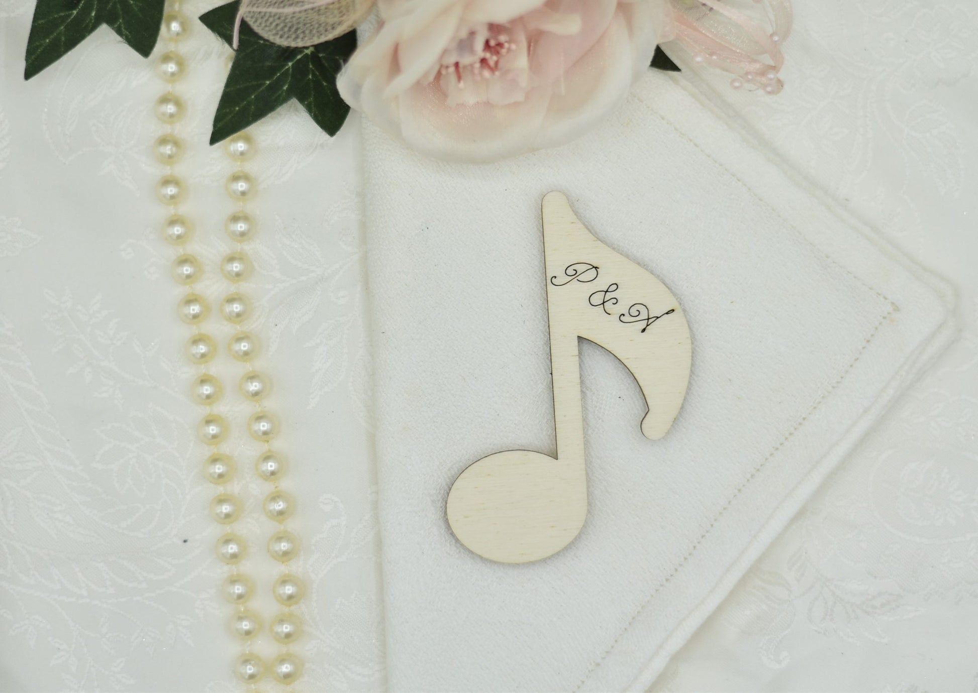 Segnaposto a tema musicale a forma di nota Idea's Cottage