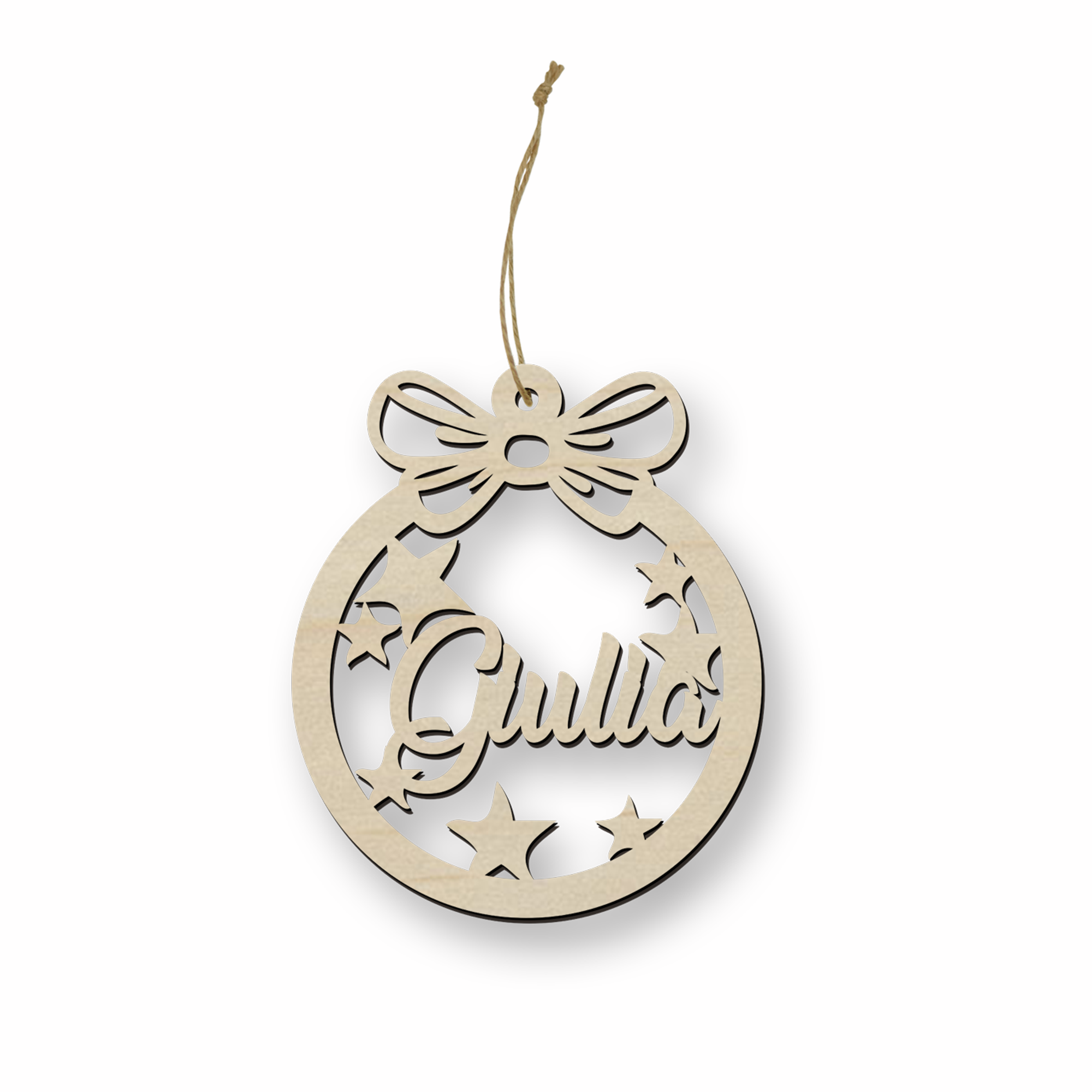 Decorazione in legno di natale personalizzabile decora il tuo albero in maniera originale Idea's Cottage