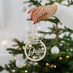 Decorazione in legno di natale personalizzabile decora il tuo albero in maniera originale Idea's Cottage