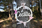 Fiocco Nascita Personalizzato con nome in legno Idea's Cottage
