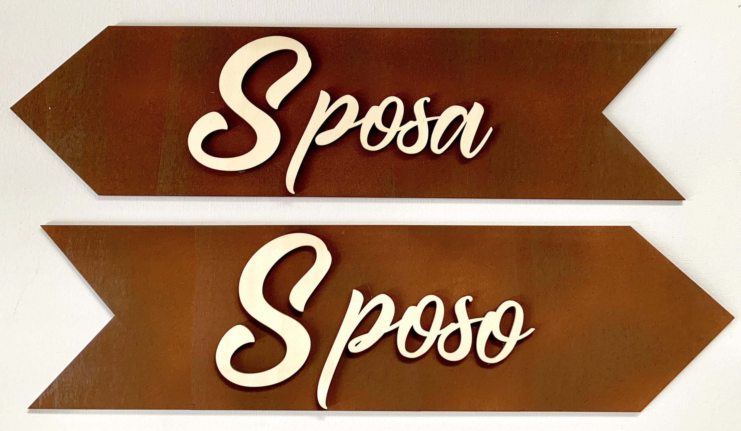 Freccia con scritta Matrimonio 1