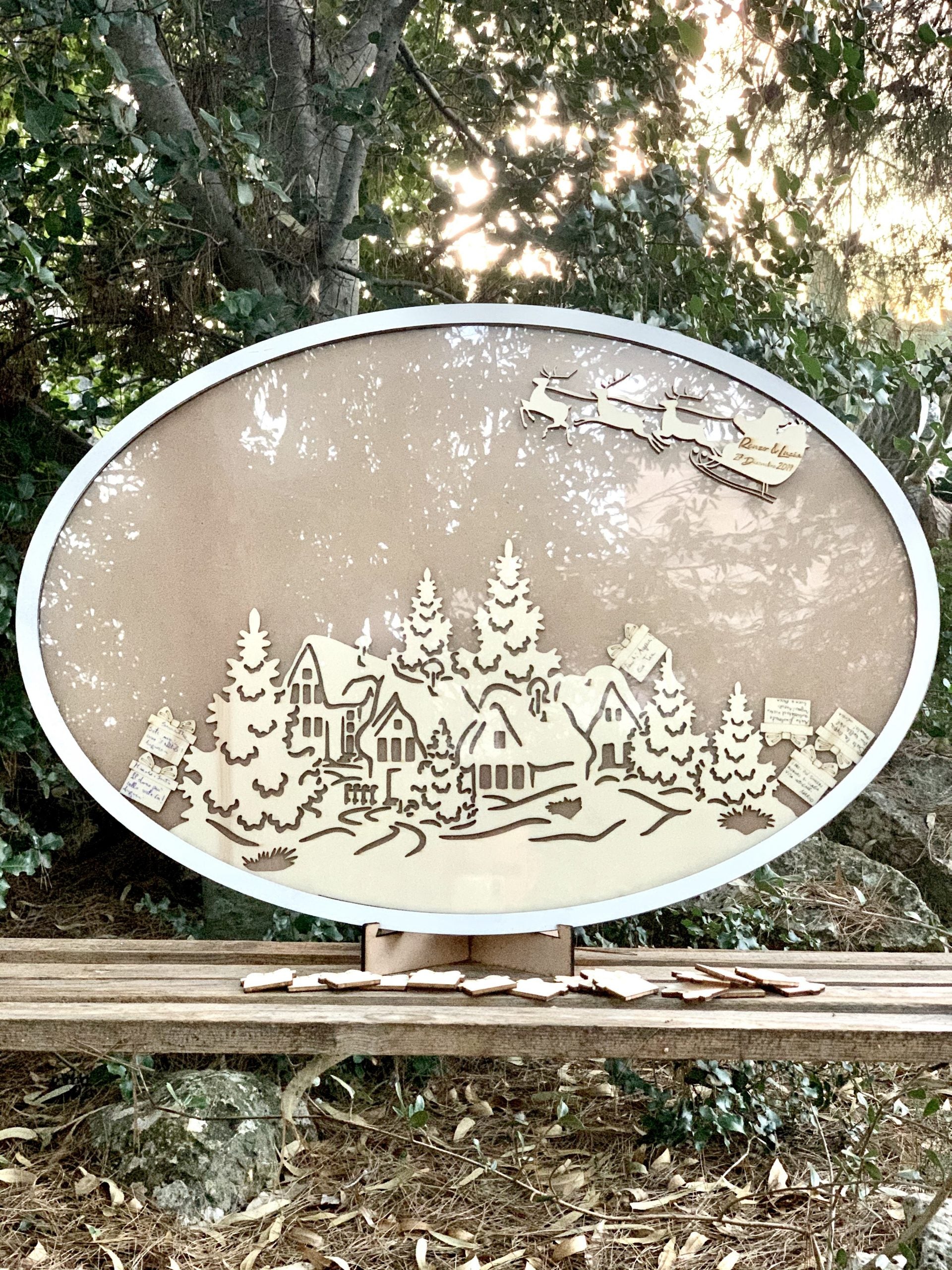 Guestbook quadro scenario natalizio