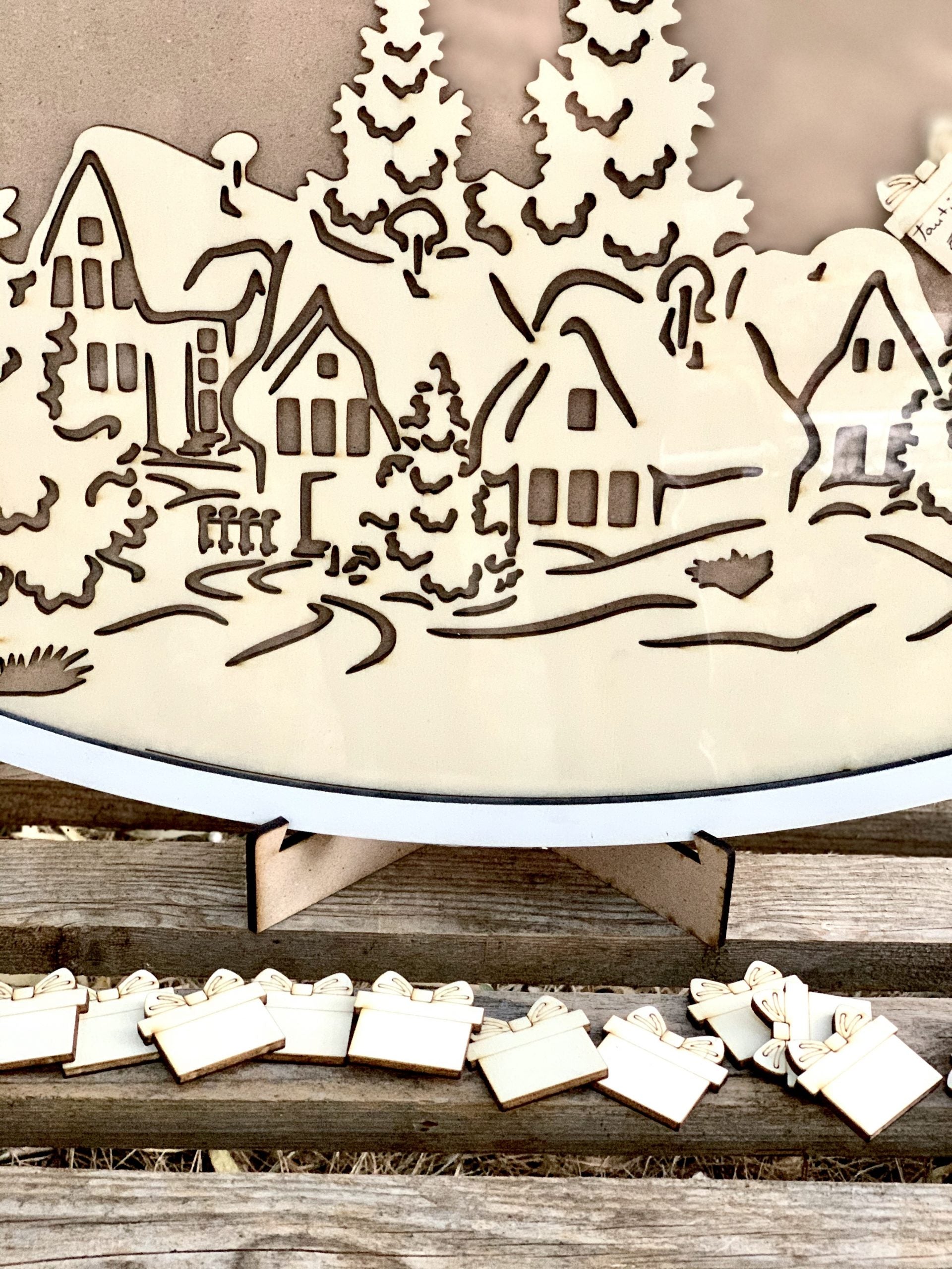 Guestbook quadro scenario natalizio 3