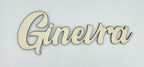 Nome in legno personalizzato adesivo murale Idea's Cottage