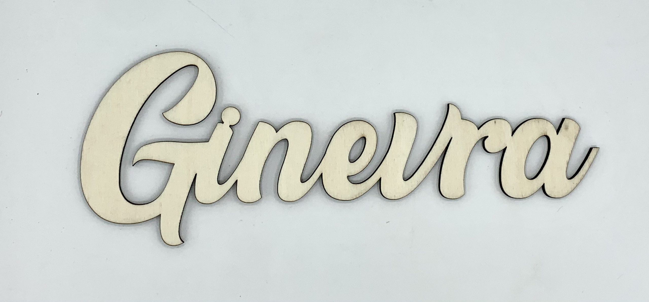 Nome in legno personalizzato adesivo murale Idea's Cottage