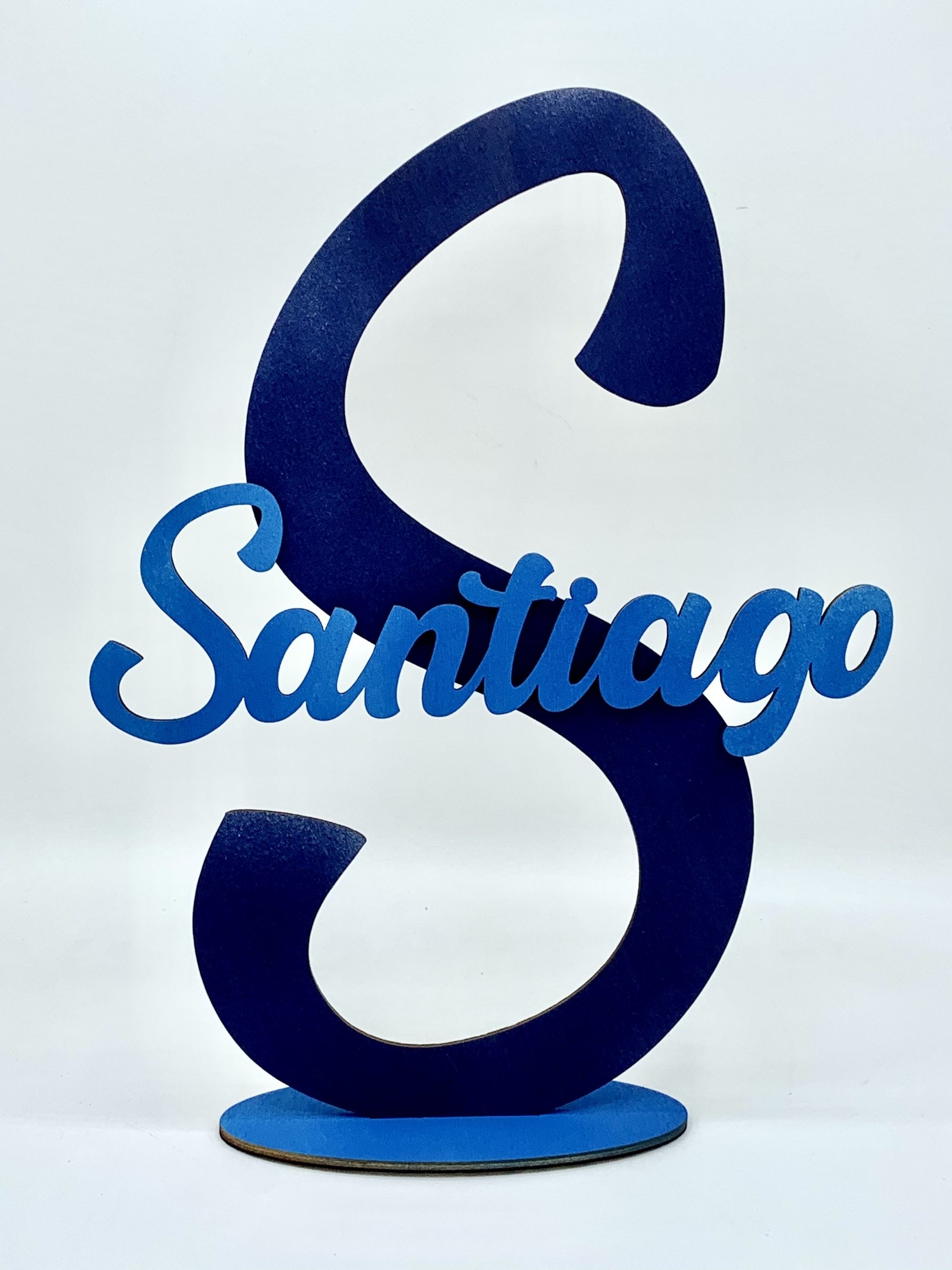 Nome in legno personalizzato con iniziale Idea's Cottage