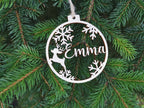 Pallina con nome e renna Idea's Cottage