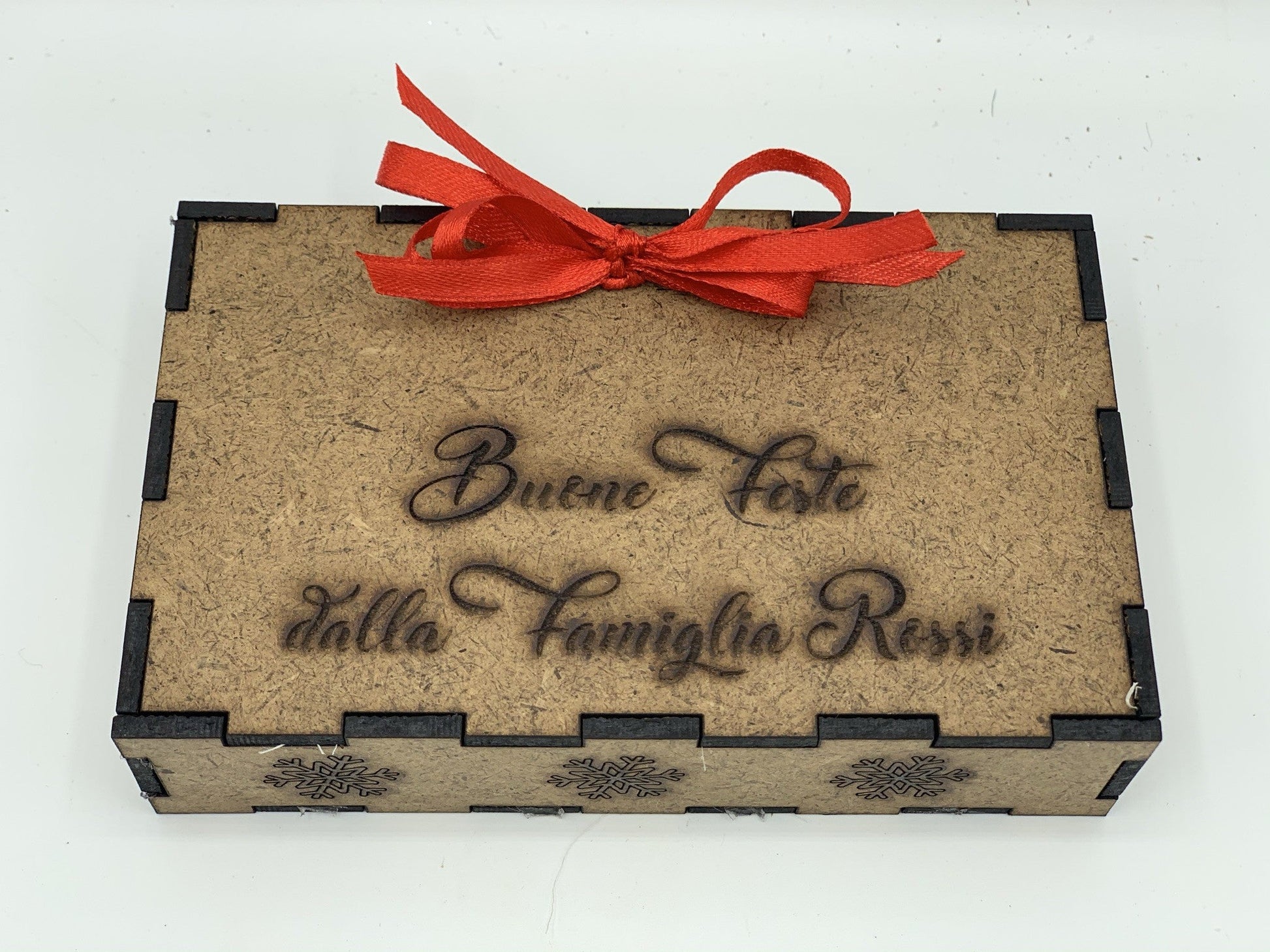 Papillon in legno Tema Vino con scatola regalo personalizzata Idea's Cottage