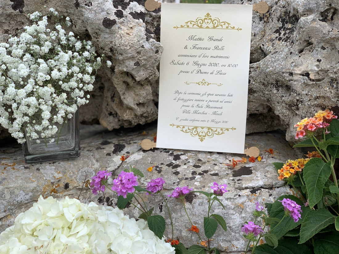 Partecipazione pergamena