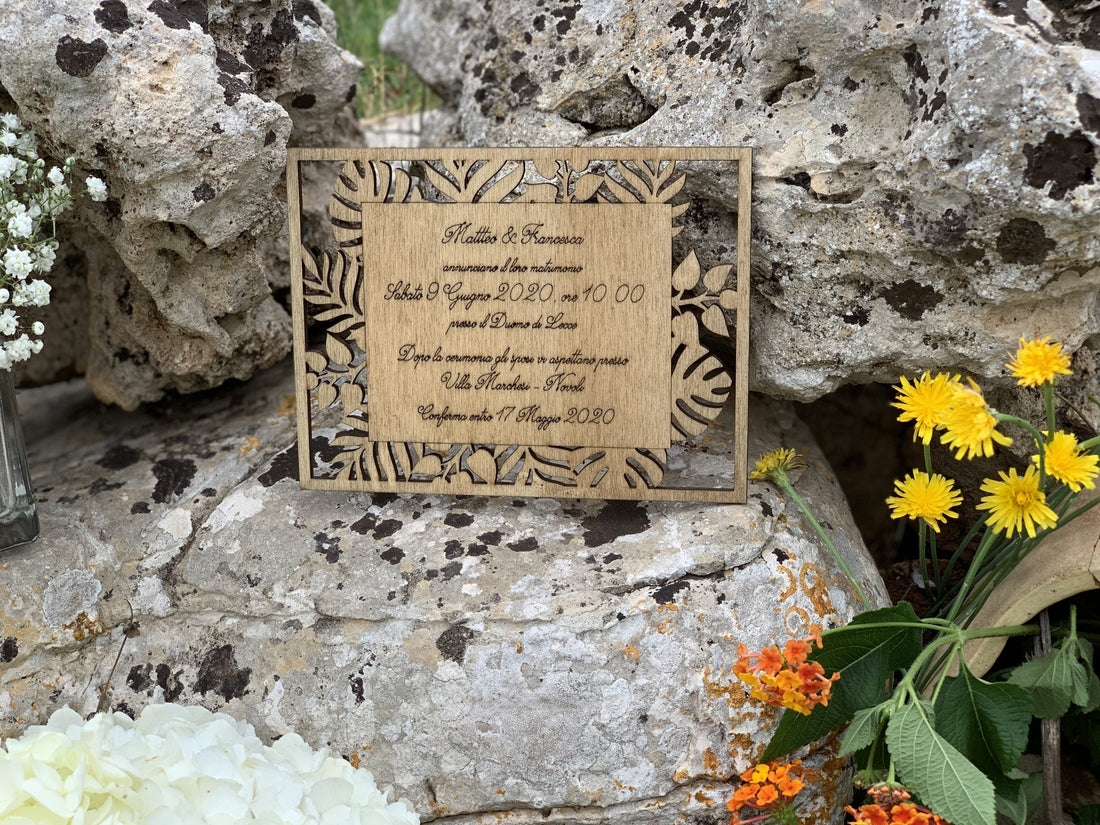 Partecipazione in legno Natura