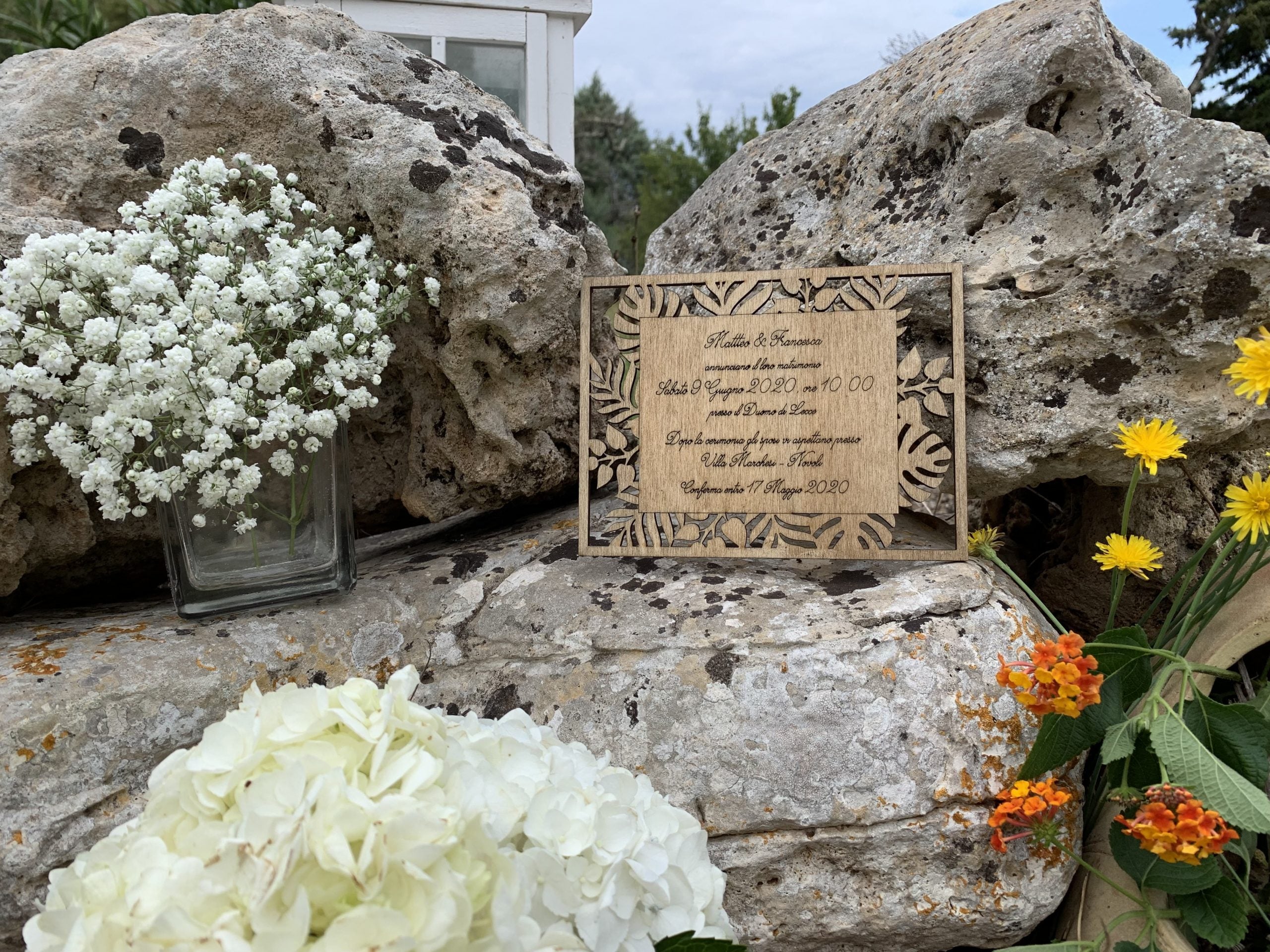 Partecipazione in legno Natura