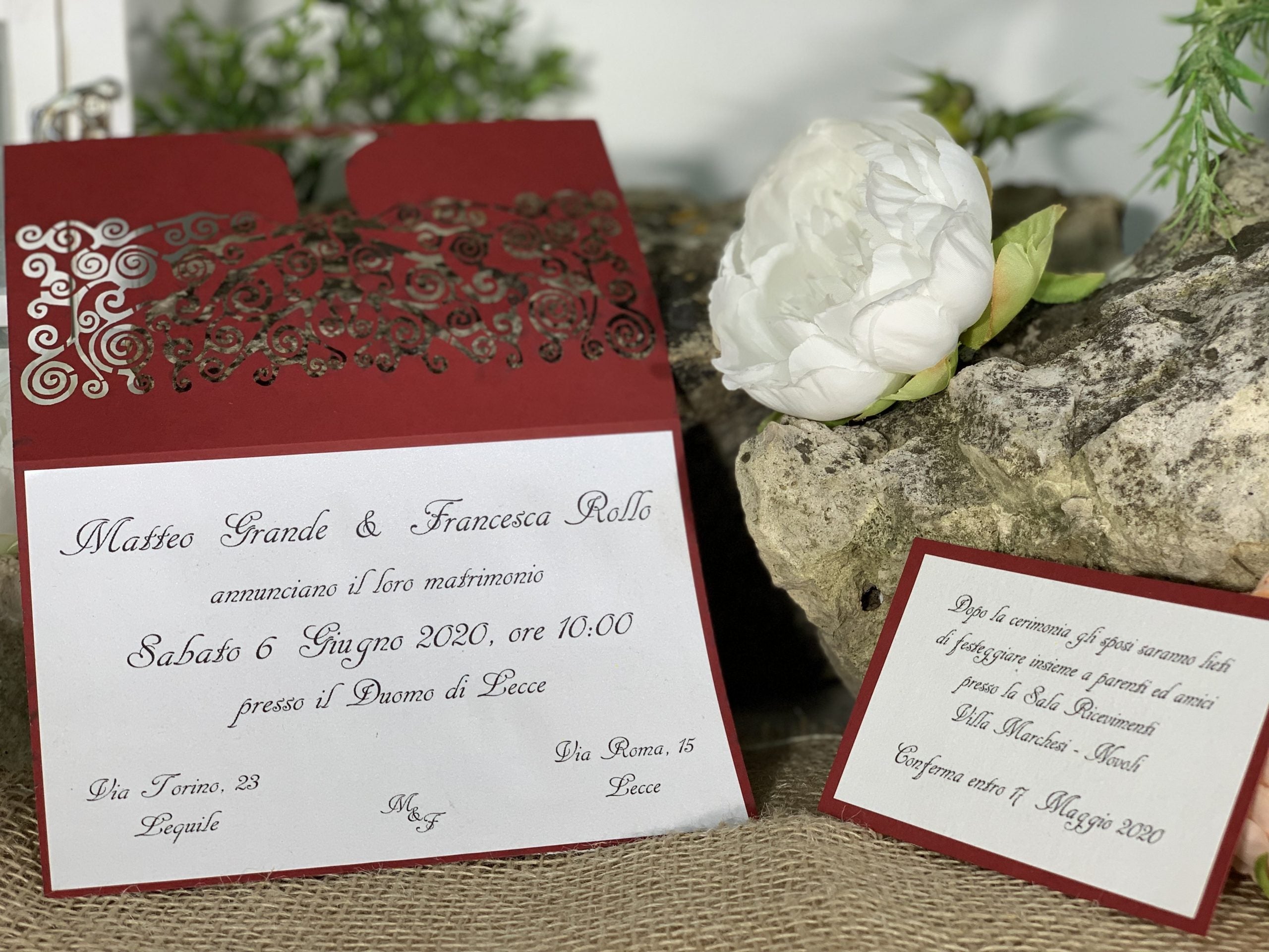 Partecipazione nozze Albero della vita Klimt 2