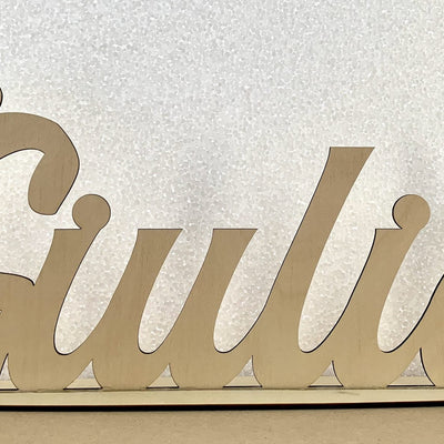Scritta in legno con base 50cm Matrimonio 1