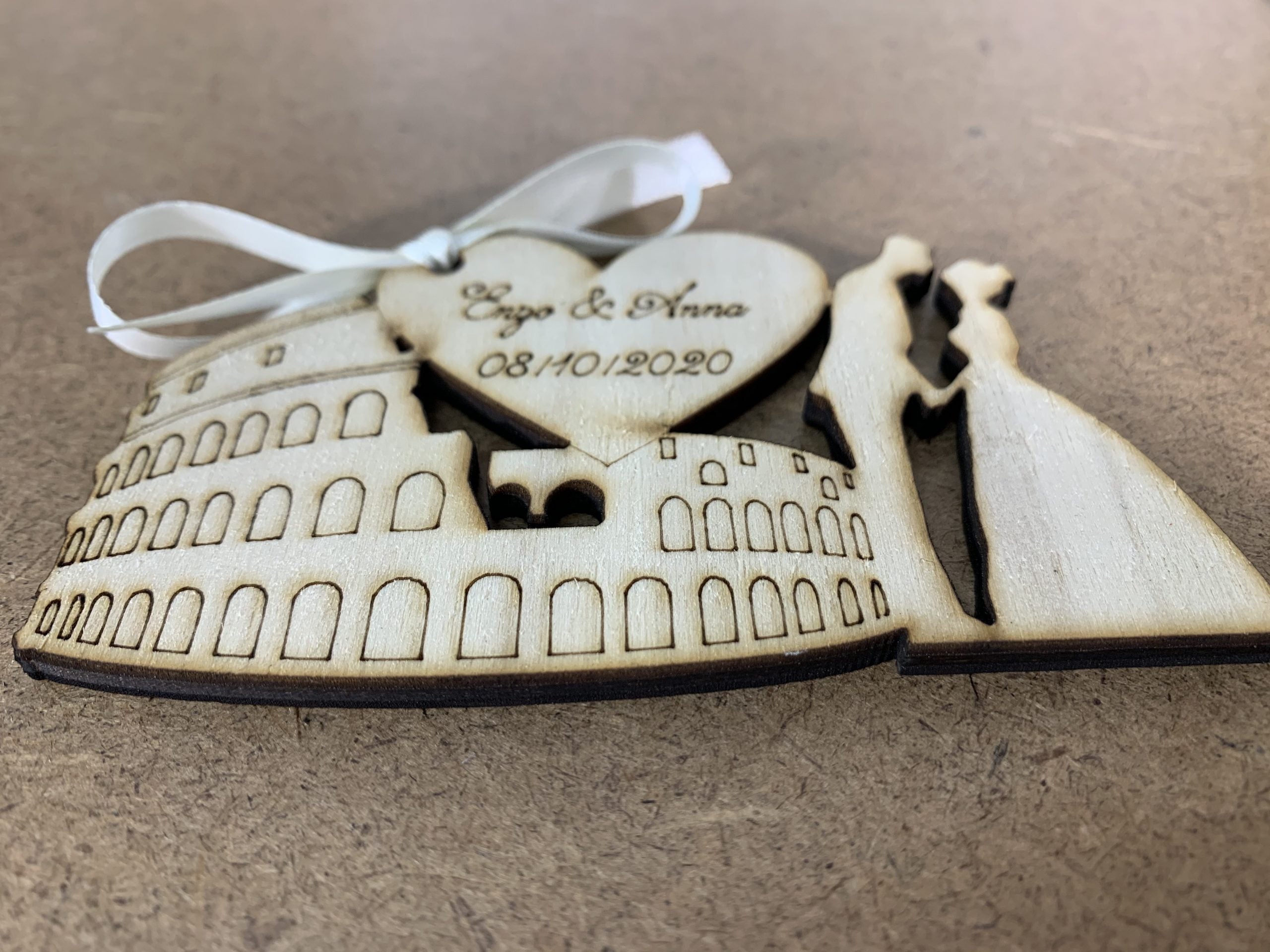 Segnaposto Colosseo e Sposi tema Roma 3