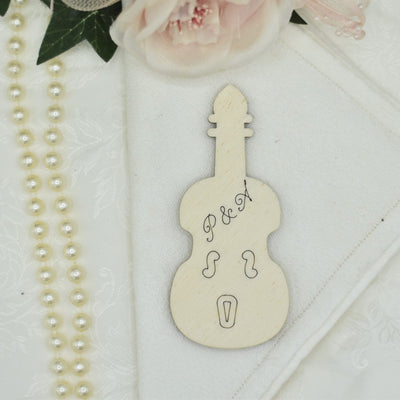 Segnaposto a tema musicale a forma di Violino Idea's Cottage