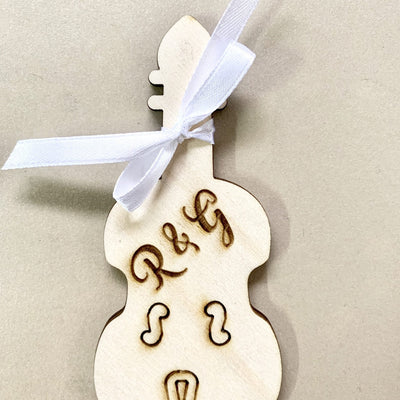 Segnaposto a tema musicale a forma di Violino Segnaposto 1