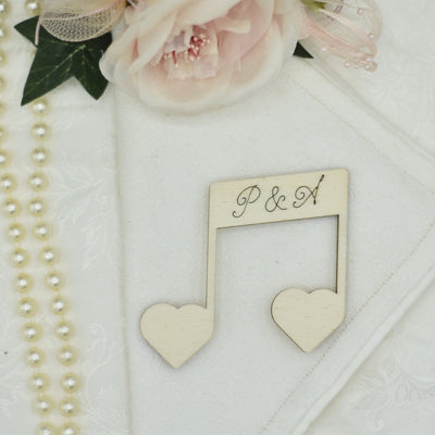 Segnaposto a tema musicale a forma di nota musicale Idea's Cottage