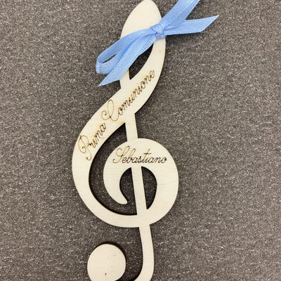 Segnaposto chiave di violino a tema musicale
