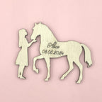 Segnaposto con bambina e cavallo Idea's Cottage