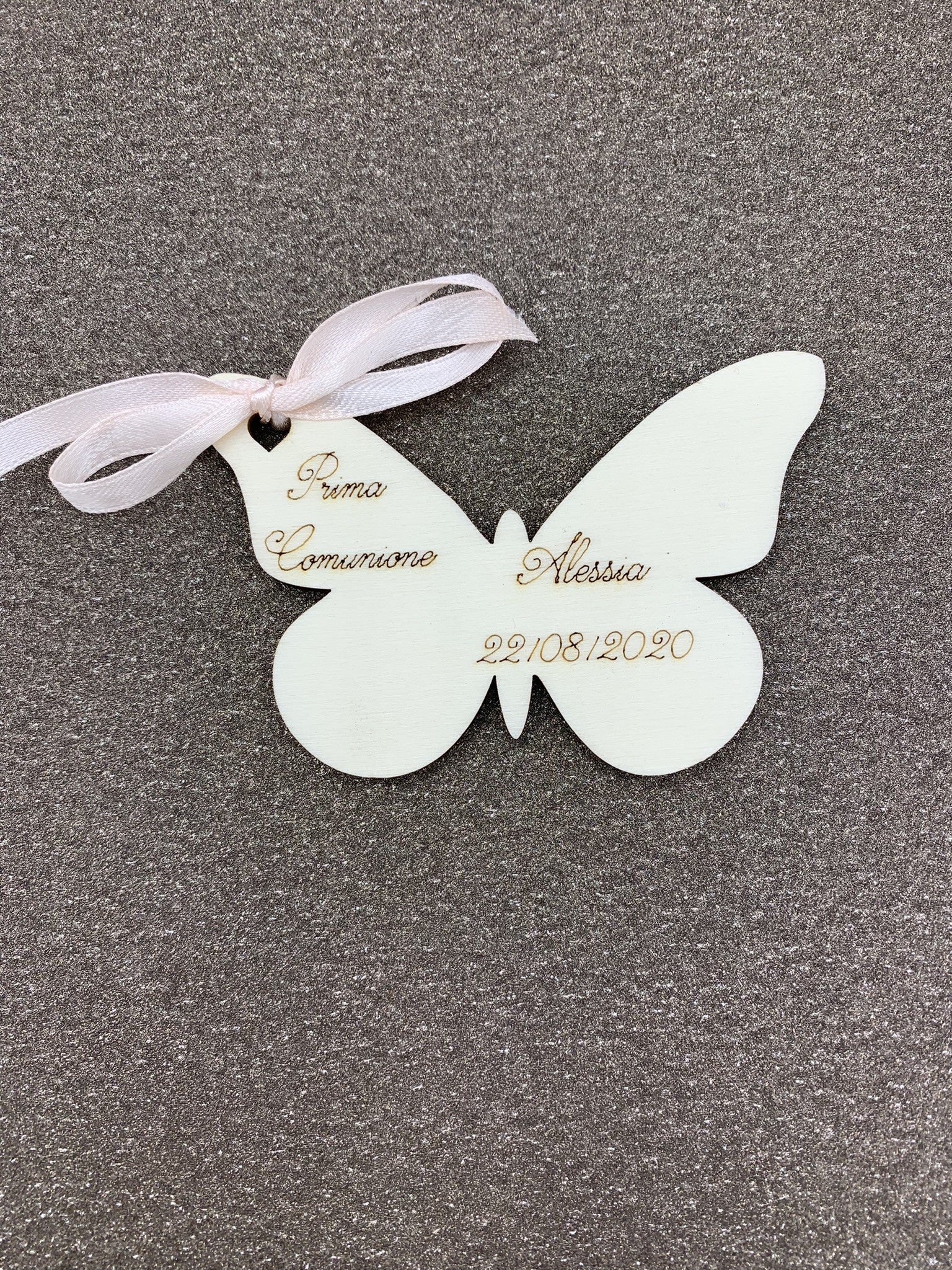 Segnaposto legno butterfly