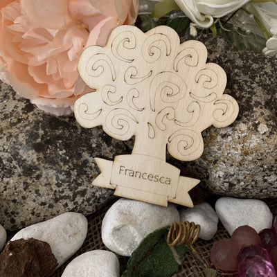 Segnaposto nascita o battesimo albero della vita 1