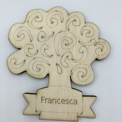 Segnaposto nascita o battesimo albero della vita 3