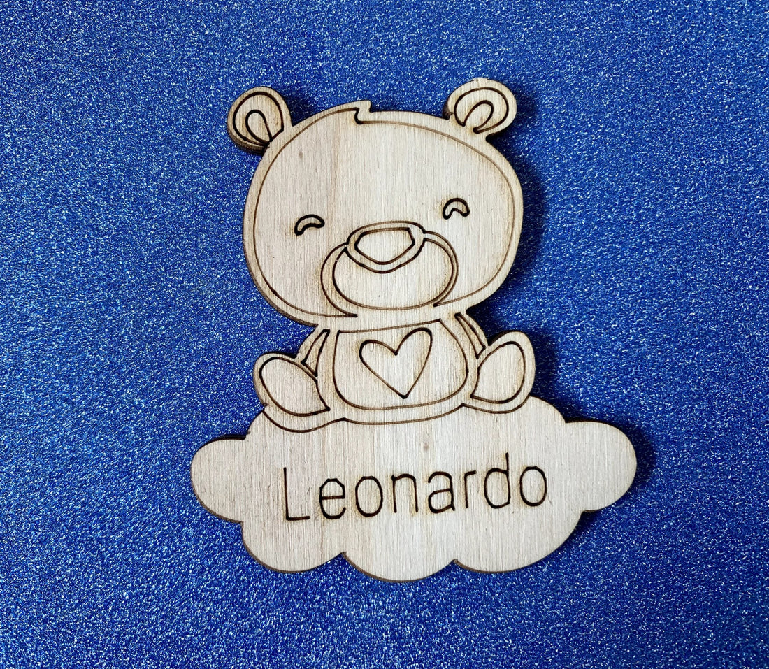 Segnaposto orsacchiotto per nascita o battesimo 1