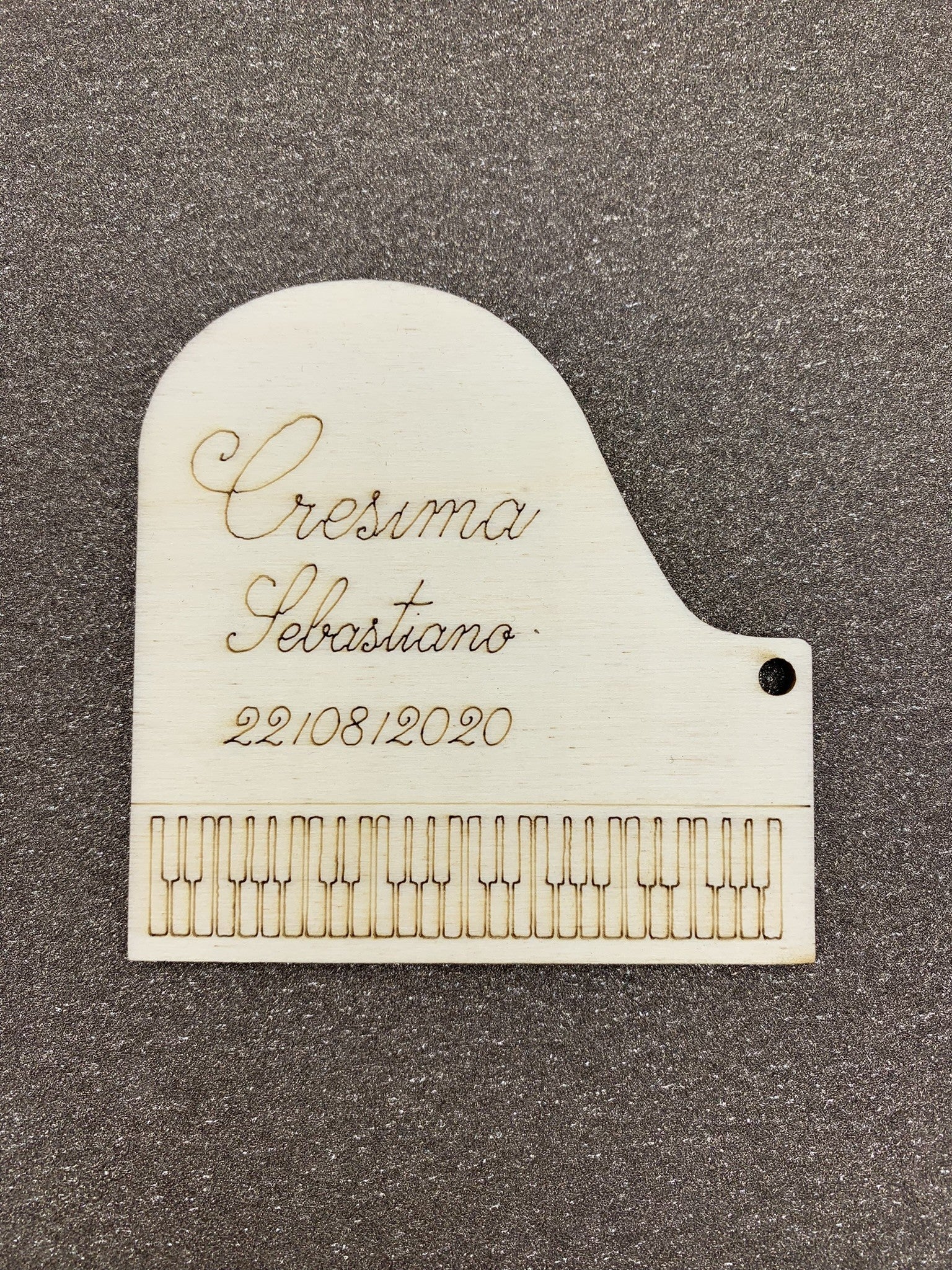 Segnaposto pianoforte tema musica