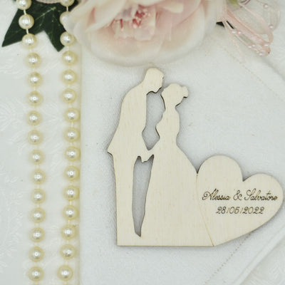Segnaposto sposi cuore tema amore Idea's Cottage