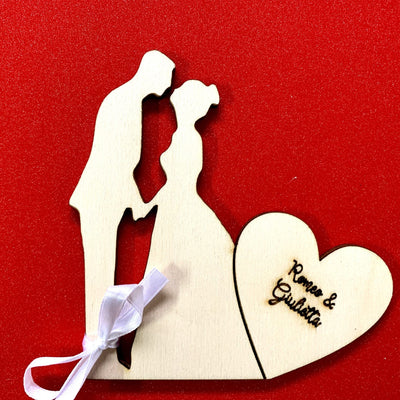 Segnaposto sposi cuore tema amore Segnaposto 1