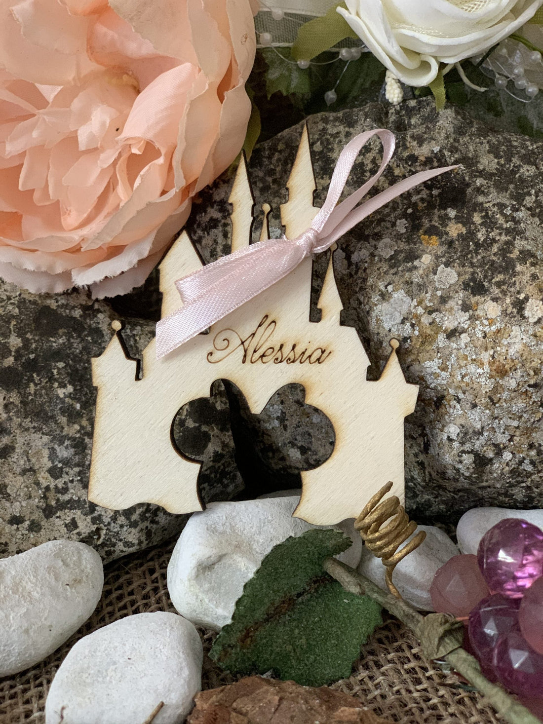 Segnaposto tema fiaba castello incantato2