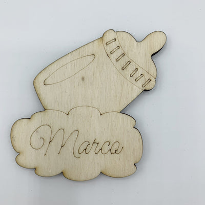Segnaposto tema nascita/battesimo a forma di biberon 3