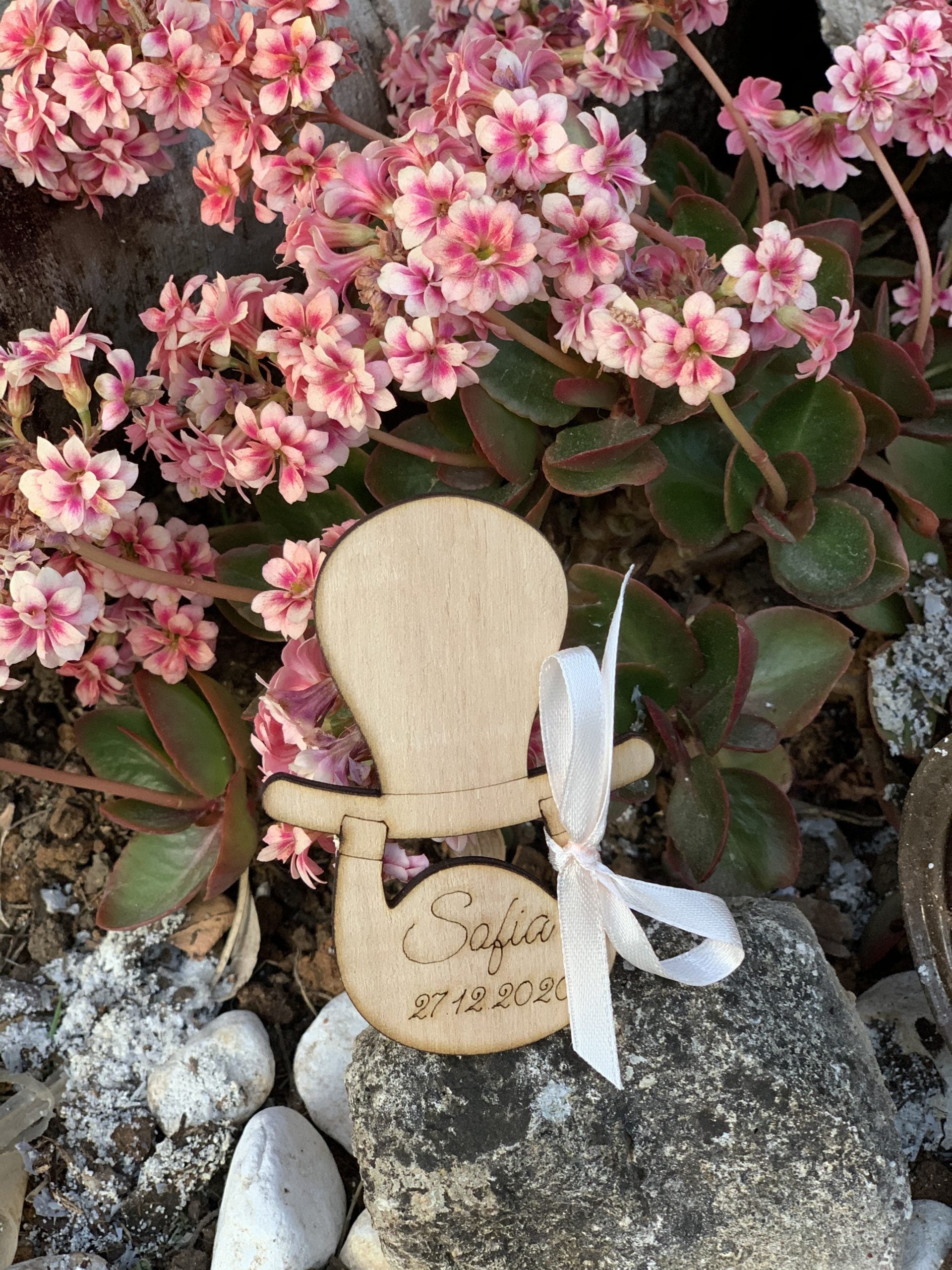 Segnaposto tema nascita/battesimo a forma di ciuccetto 1