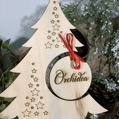 Segnatavolo Albero di Natale 2