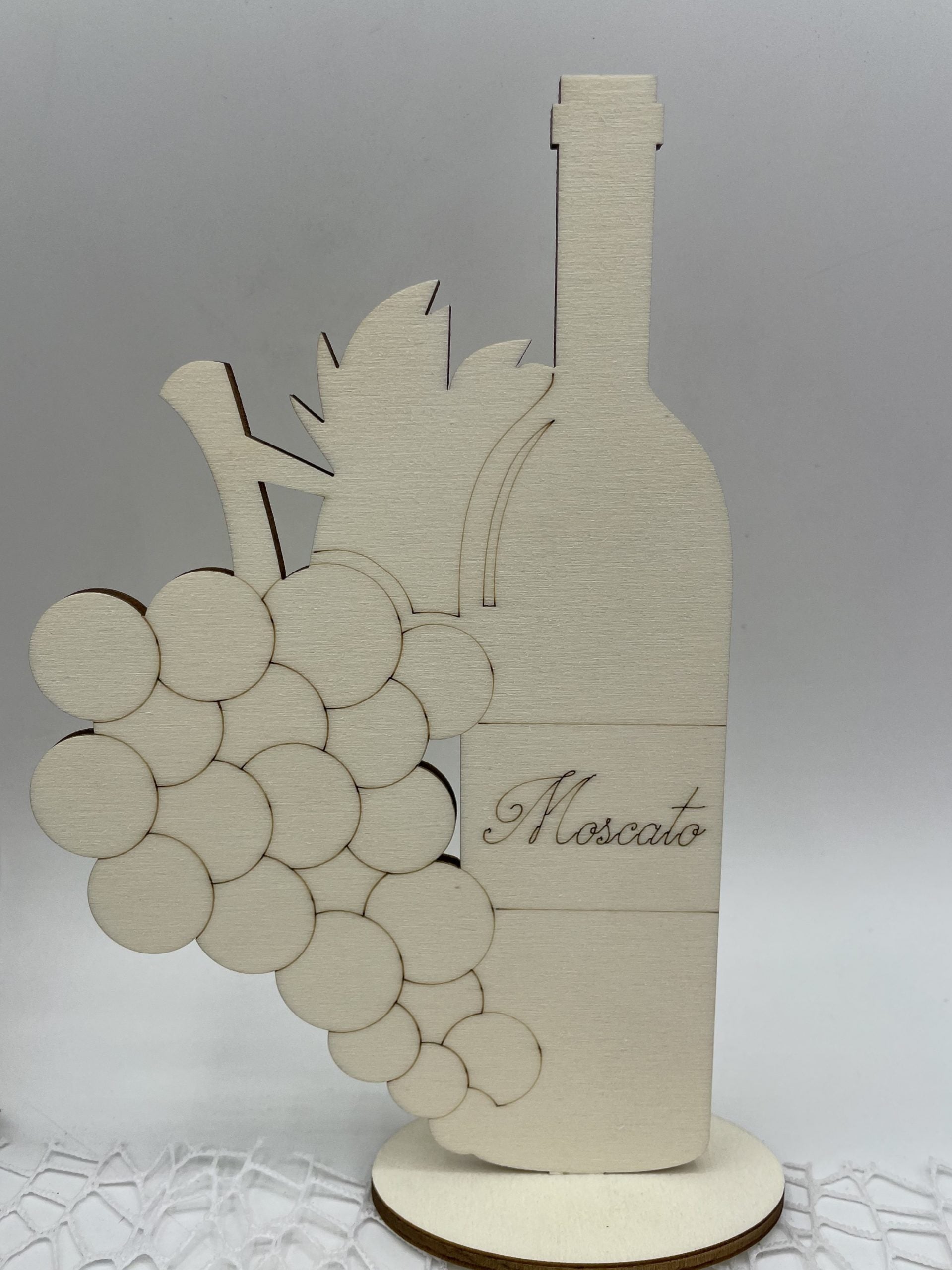 Segnatavolo Bottiglia tema vino