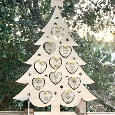 Tableau Mariage Albero di Natale con base