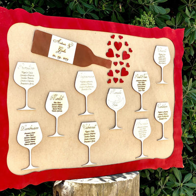 Tableau Mariage tema Vino