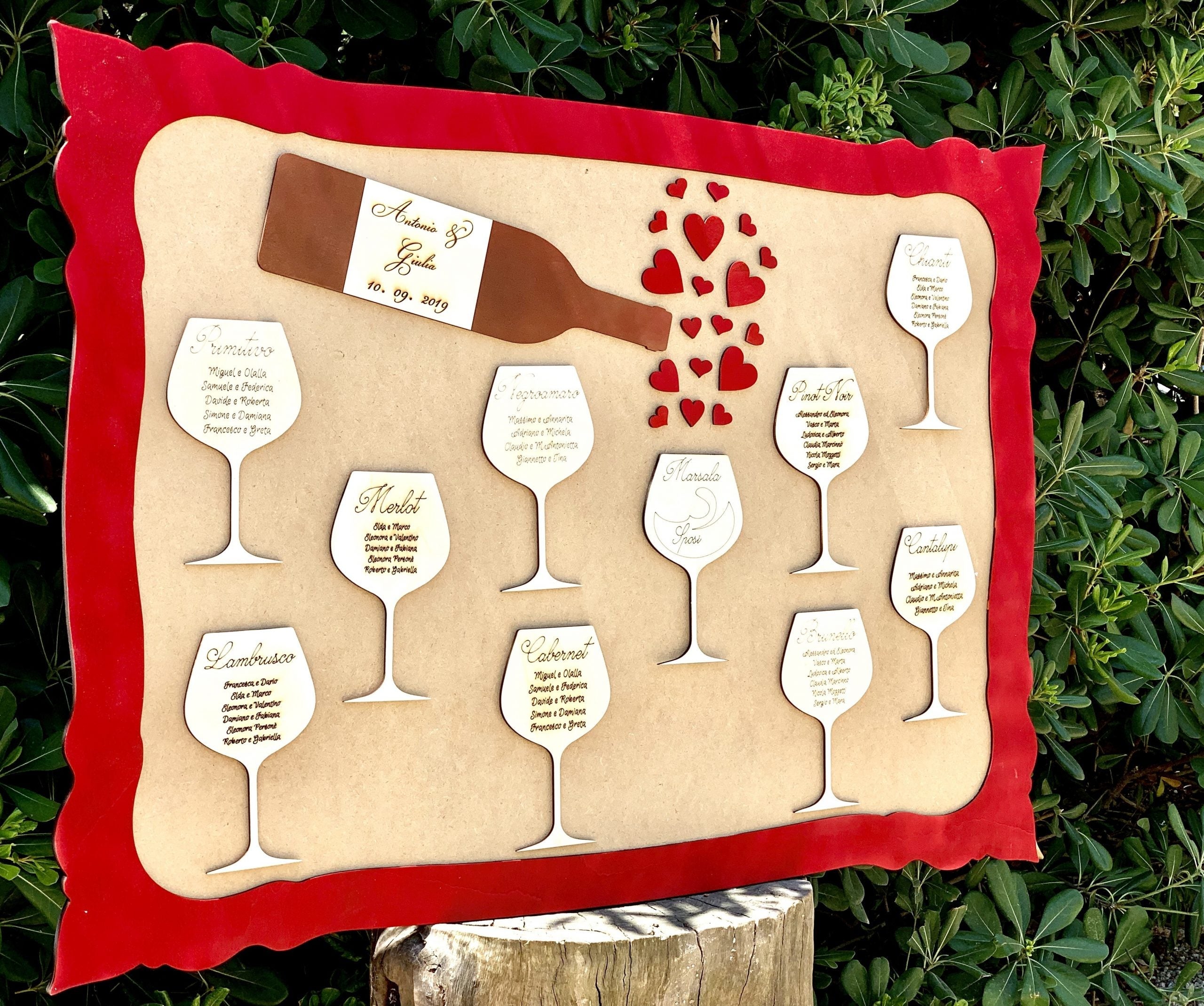 Tableau Mariage tema Vino