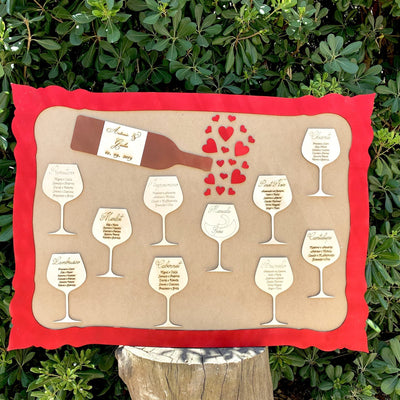 Tableau Mariage tema Vino