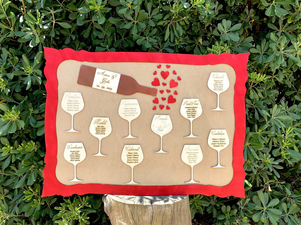 Tableau Mariage tema Vino