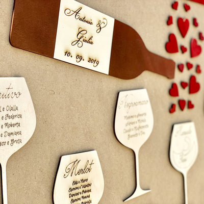 Tableau Mariage tema Vino